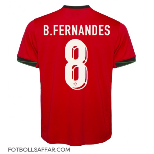 Portugal Bruno Fernandes #8 Hemmatröja EM 2024 Kortärmad